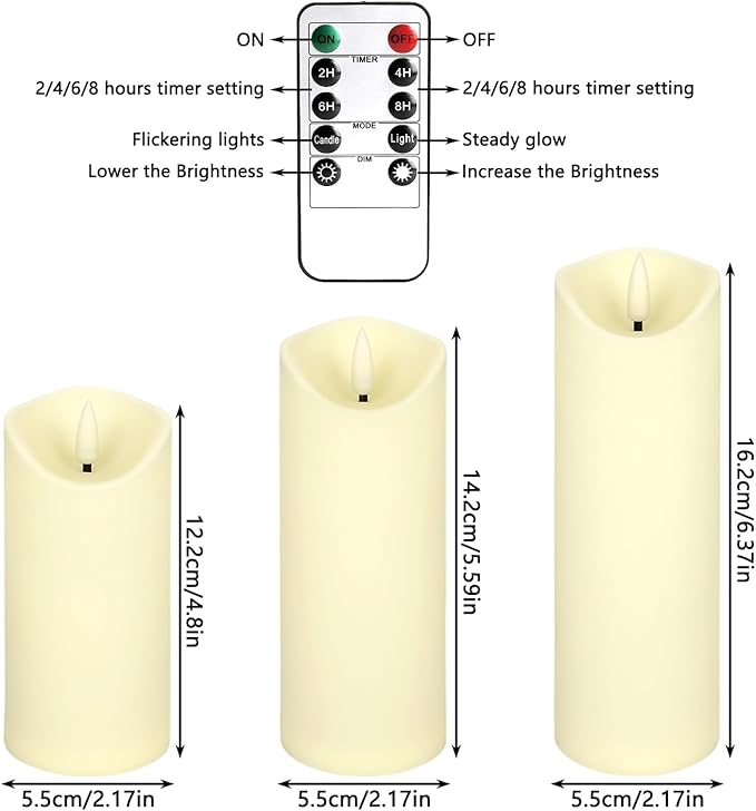 24 Pack Christmas Decoration Flickering Flameless Candles, Battery Operated - Image 9