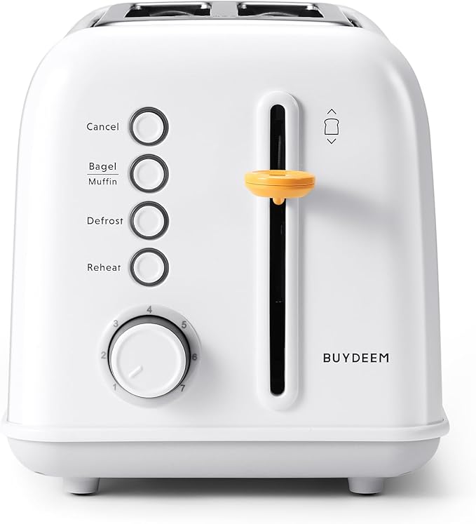 BUYDEEM DT620 2-Slice Toaster, Extra Wide Slots, Retro Stainless Steel - Image 9