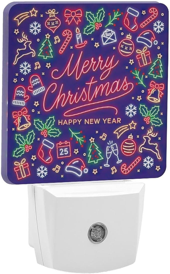 YKJAHSD Merry Chrismas Night Light, Plug into Wall Decor Nightlights - Image 8