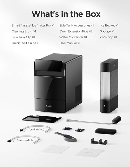 GoveeLife Smart Nugget Ice Maker Pro, 60lbs Daily, 6-Minute First Ice, 40dB - Image 9