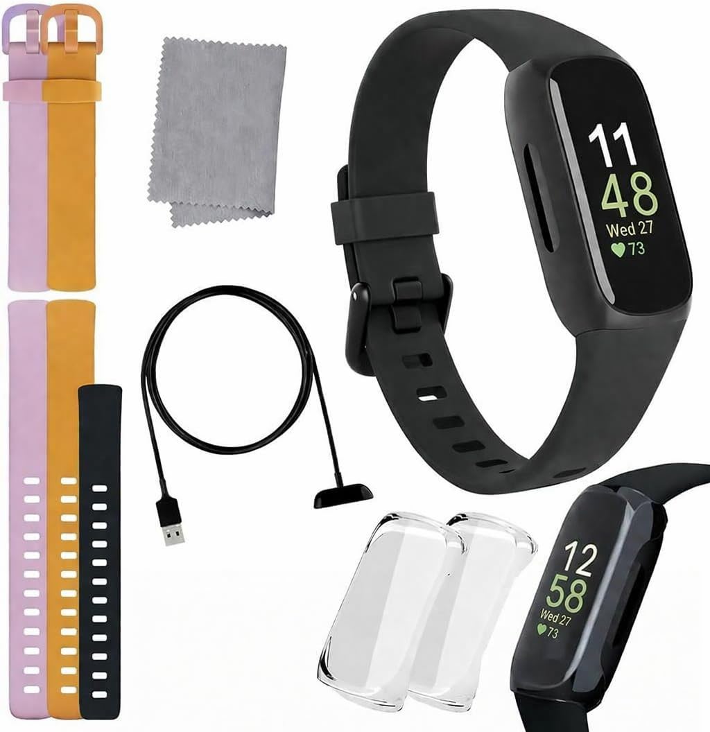 fitbit inspire 3 health & fitness tracker bundle, main product view