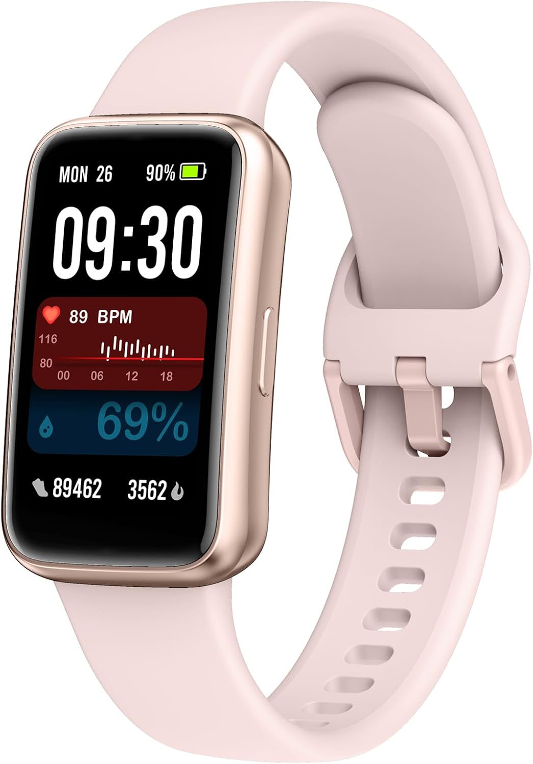 fitness tracker,smart watch with 24/7 heart rate blood, main product view