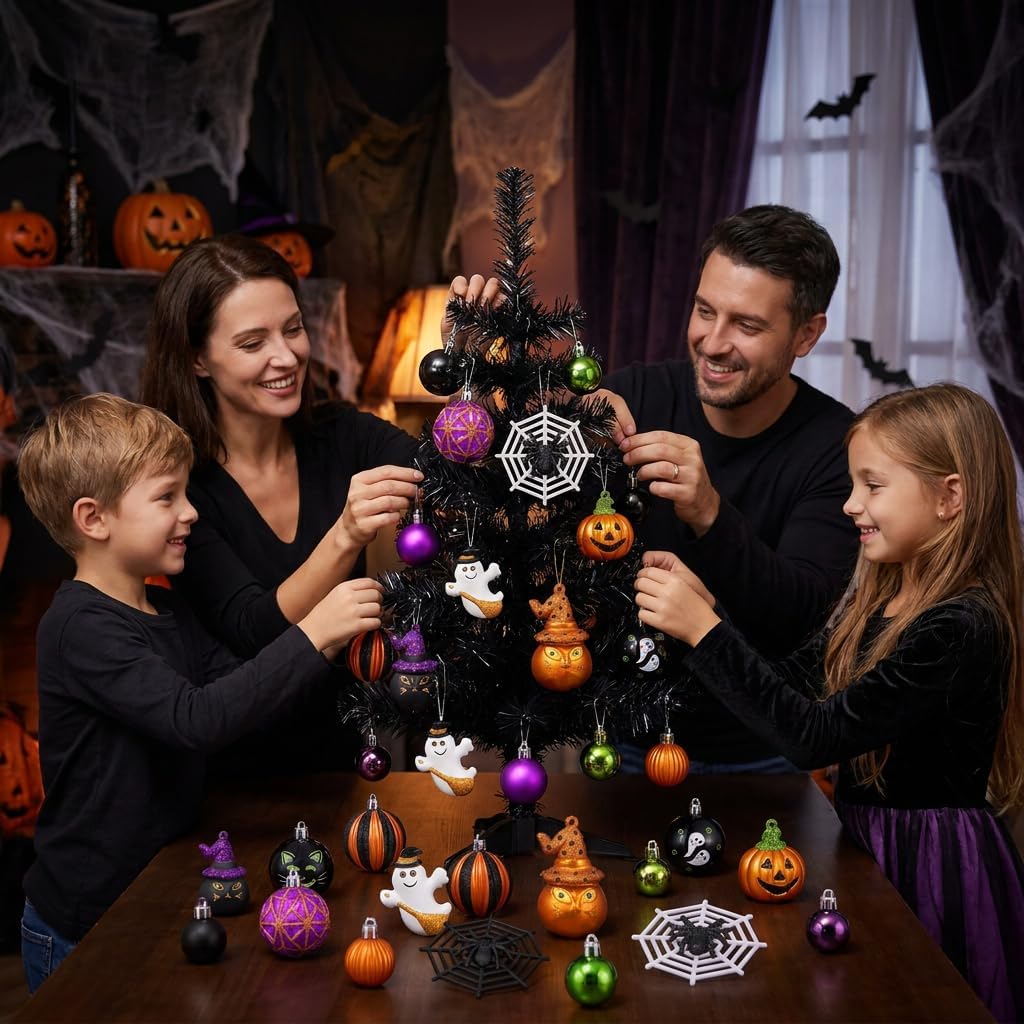 Valery Madelyn 40ct Large Halloween Ornaments Shatterproof Tree Decorations