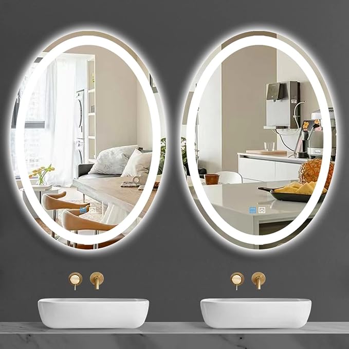 30 x 20 Inch Oval Vanity Mirror - Image 7