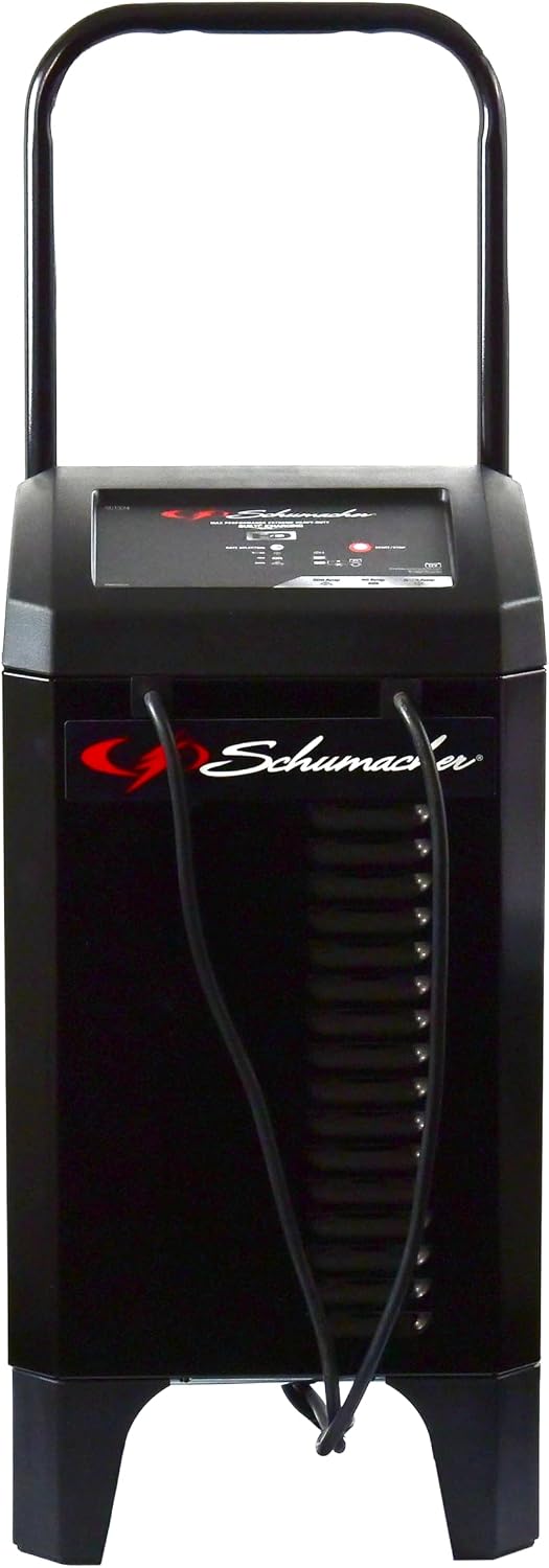 Schumacher Electric Wheeled Automatic 6A Car Battery Charger and 200A Engine ...