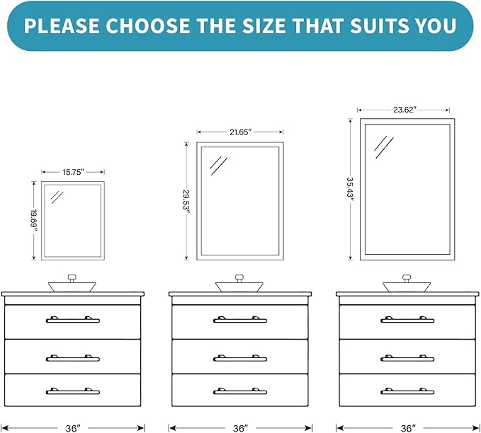 Retro Copper Effect Framed Wall Mirror, 30x40 Rectangle Mirror, - Image 9