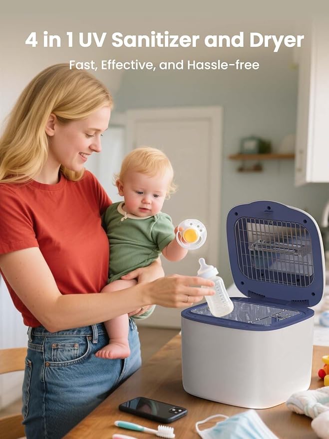 GROWNSY UV Sanitizer and Dryer, 4in1 Cleaner and Sanitizing Machine UV - Image 6