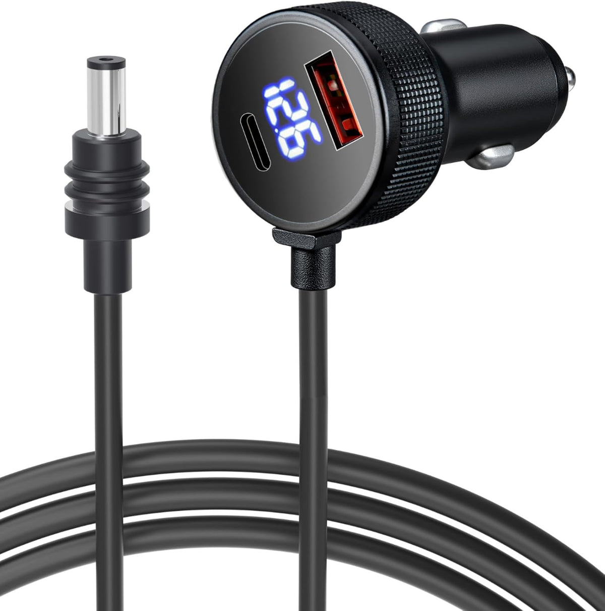 Car Charger Cable for Starlink Mini 16.5FT/5M with Display - 60W DC + 33W Dua...