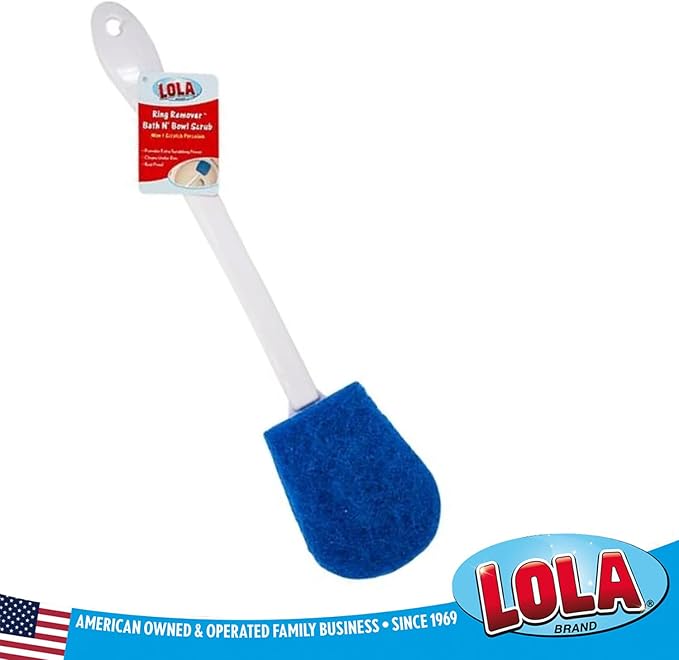 LOLA Bath & Toilet Bowl Scrubber Brush w/Comfort Handle, 72 Pack, w/Hang Hole. - Image 6