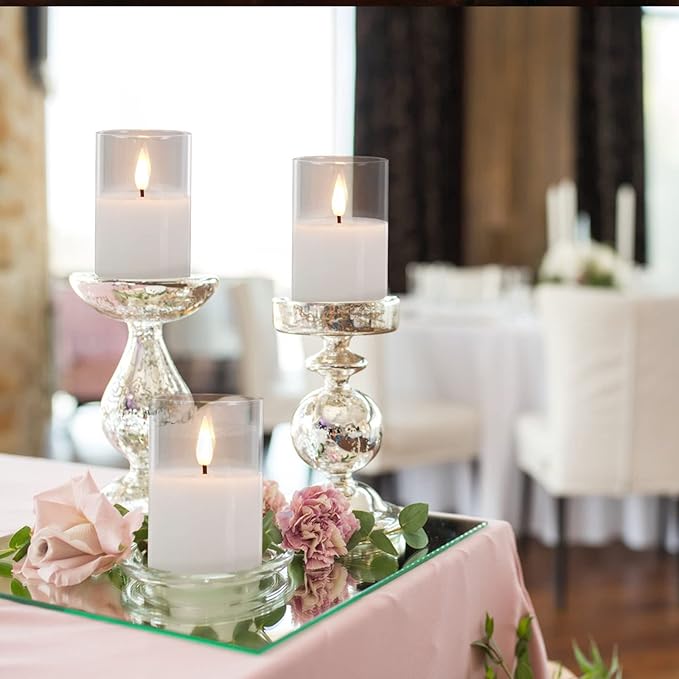 6Pack Glass Flickering Flameless Candles - Image 7