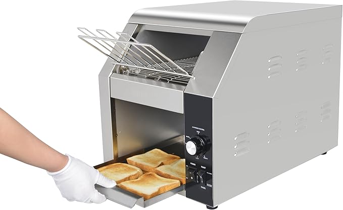 Hakka Commercial Conveyor Toaster, 450 Slices/Hour Heavy Duty Conveyor Toaster - Image 8