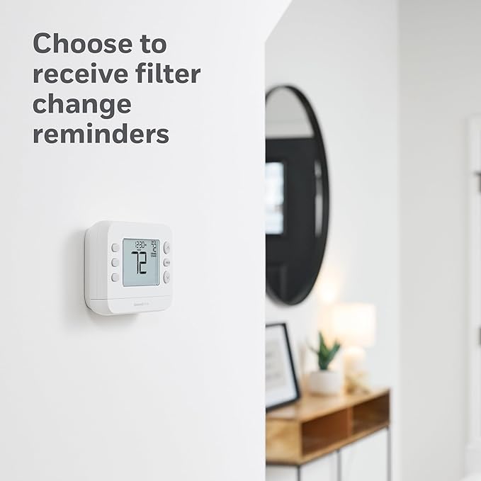 New! Honeywell Home Programmable Thermostat, Conventional/Heat Pump - Image 8