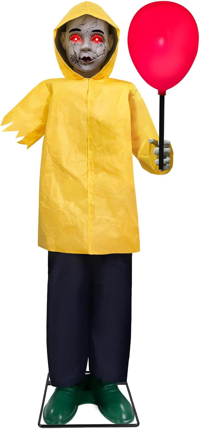 Halloween Decorations Outdoor - 4 Ft Life Size Animatronics Prop