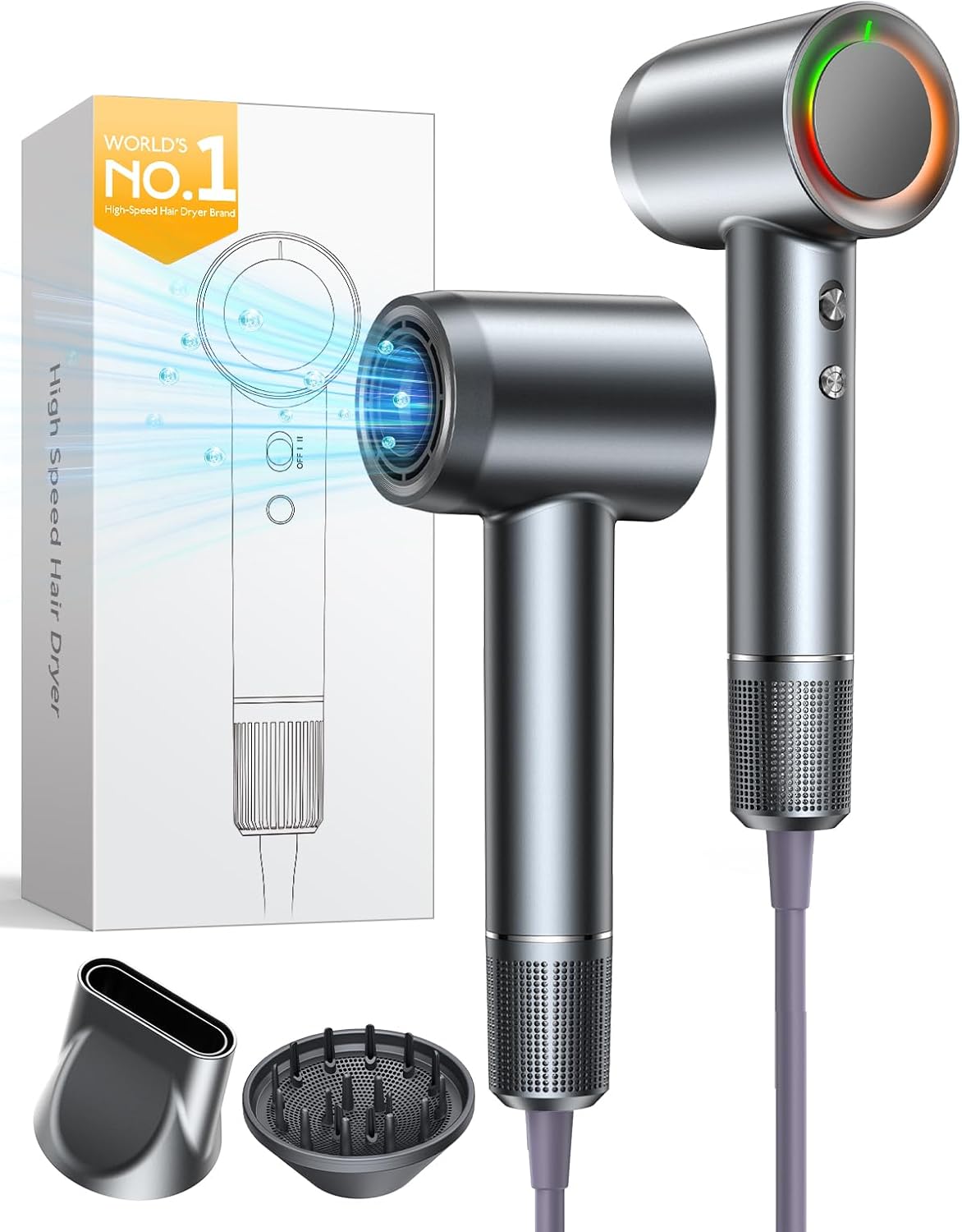 hair dryer, 160000 rpm high-speed professional blow dryer, main product view