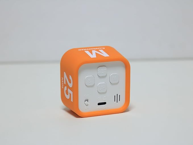 FCXJTU Rotating Cube Pomodoro Visual Timer 5, 10 50 Minutes Preset, - Image 8