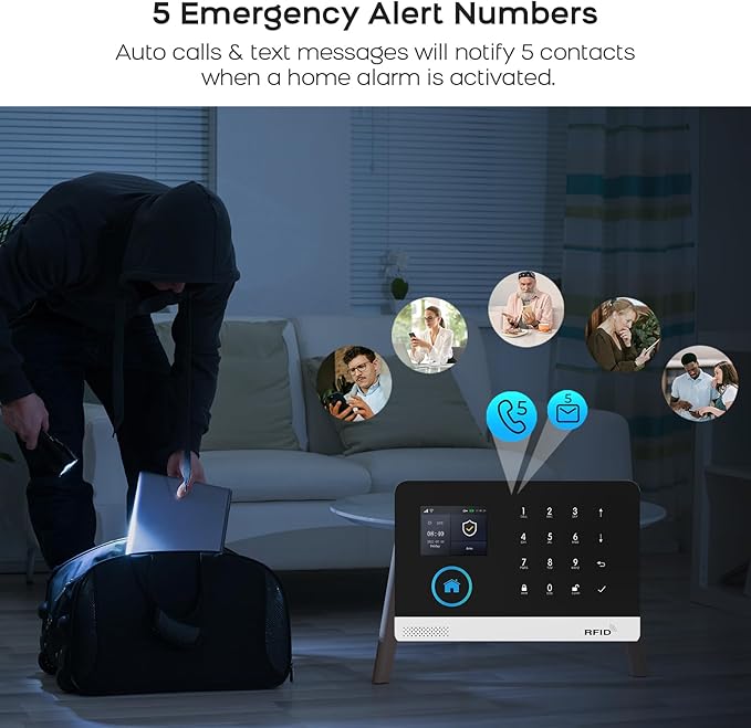 Alarm System for Home Security, 21-Pcs Wireless Security System - Image 8