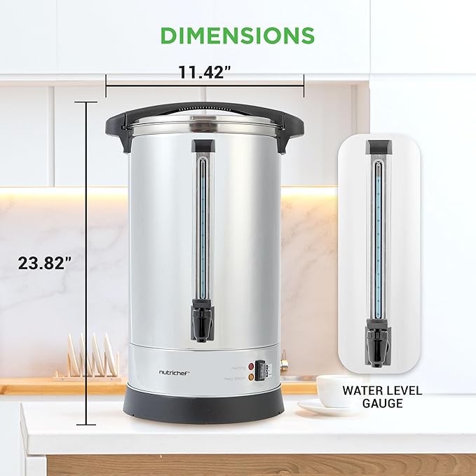 NutriChef Water Boiler and Hot Water Dispenser, 19L Electric Beverage Dispenser - Image 7