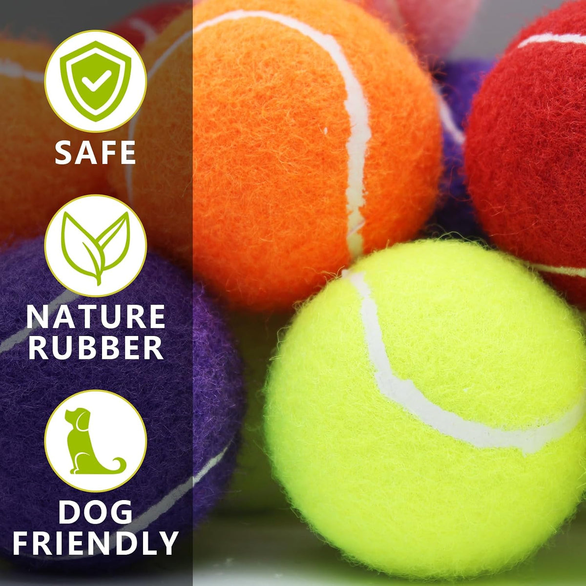 Magicorange Small Tennis Balls, 60 Pack 2 inch Tennis Balls for Dogs