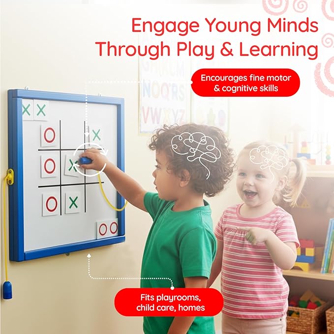 Magnetic Toddler Activity Wall Panel Toy – Interactive Wall Busy Board – - Image 6