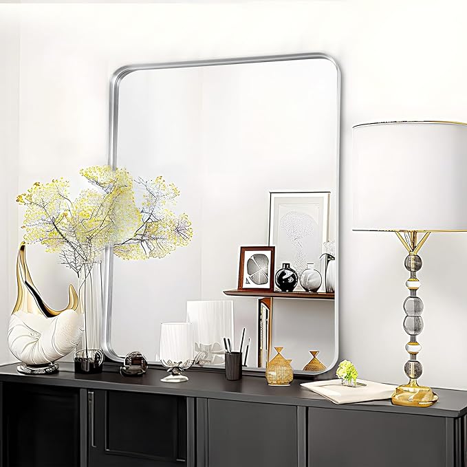 Fabuday Silver Bathroom Mirror - Image 7