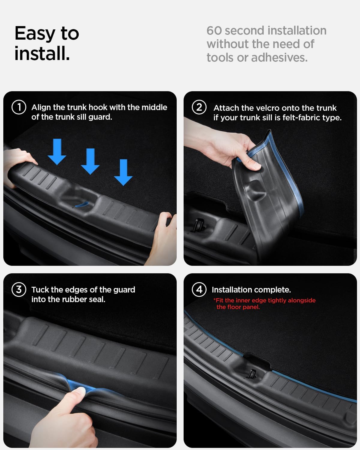 Spigen Rear Bumper Trunk Sill Guard for Tesla Model Y Juniper