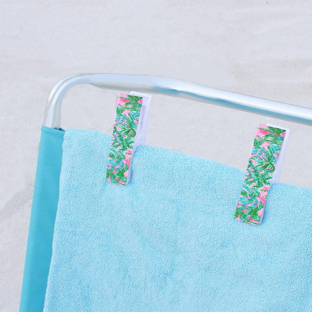 Lilly Pulitzer Water Resistant Vinyl Beach Day Pouch, Zipper Bag Includes Dri...