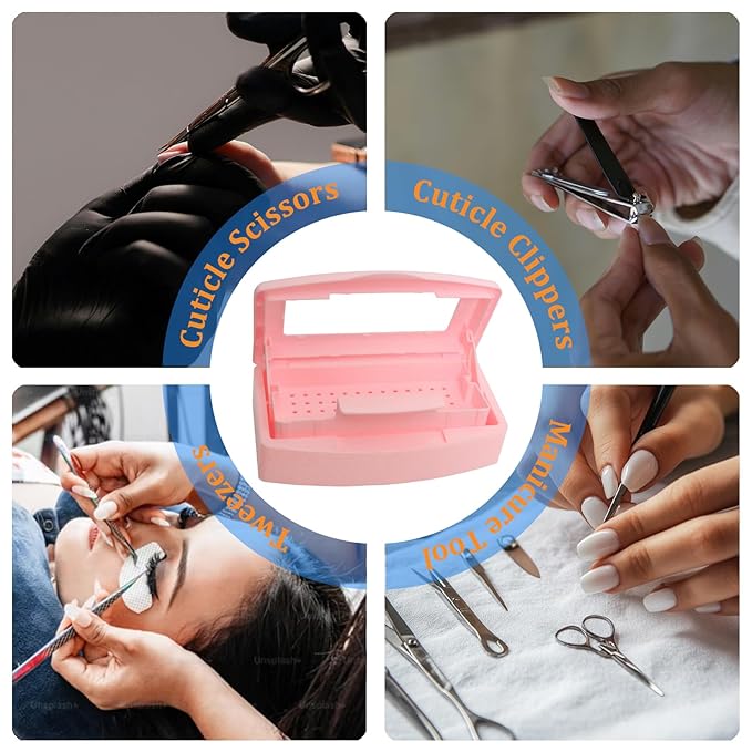 Nail Tool Sterilizer Box, Plastic Sterilization Tray - Image 5