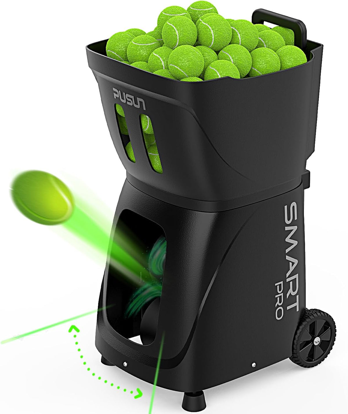 Smart Tennis Ball Machine PT-SMART PRO - 100+ Ball Capacity, Full APP Control...