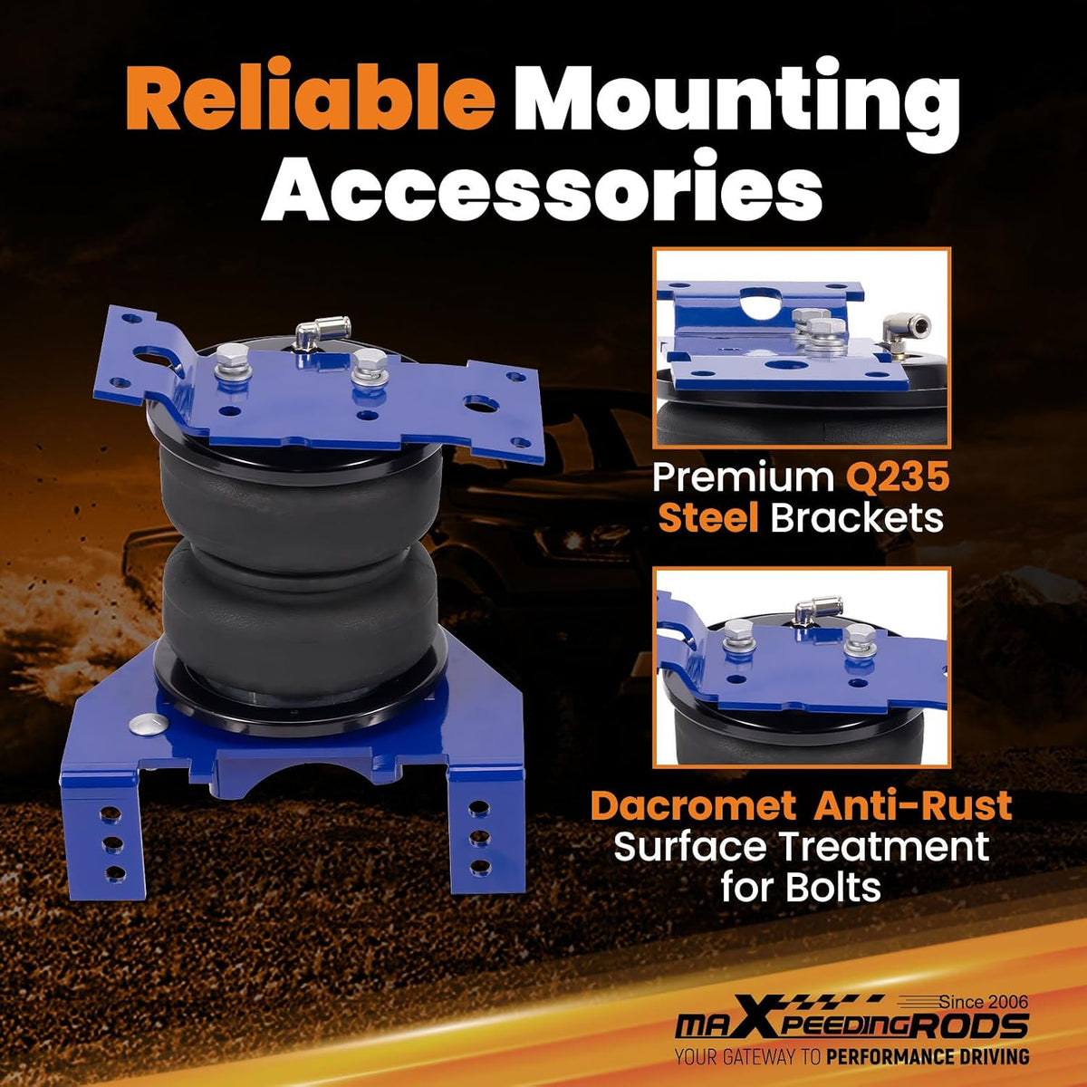 maXpeedingrods 5000 lbs Air Suspension Bag Kit for Ford F250 F350 2020-2022