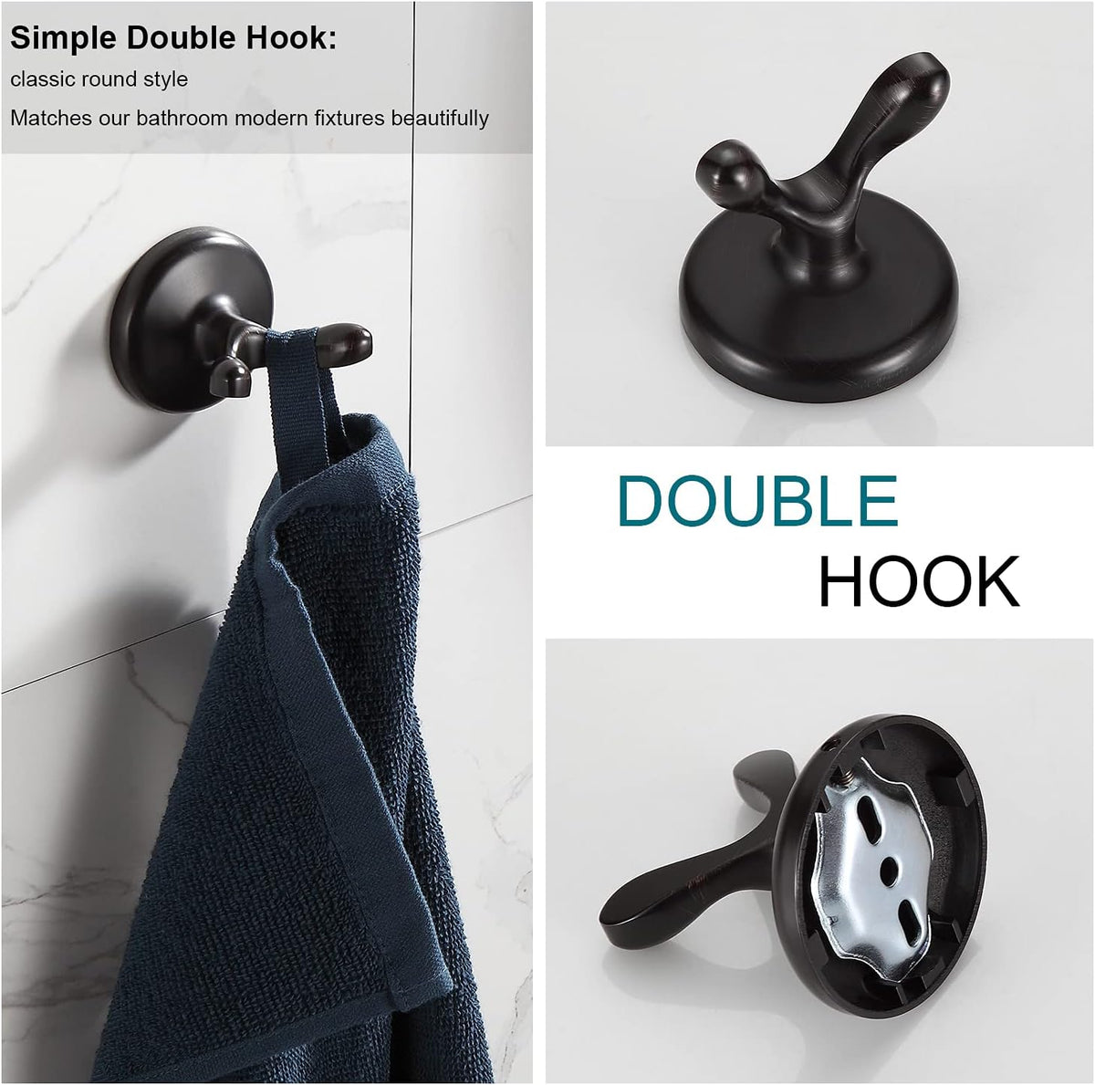 BGL Bathroom Hardware Set Oil-Rubbed Bronze Bath Towel Bars Adjustable Expand...