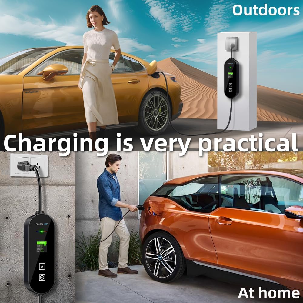 Level 1+2 EV Charger,8~16Amp Electric Vehicle Charging Station