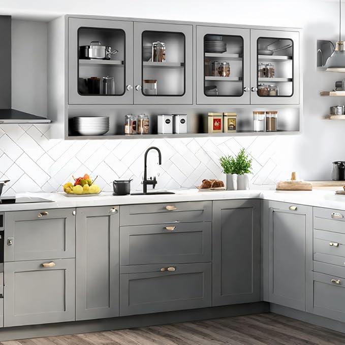 59" Kitchen Wall Cabinet Stainless Steel Wall Mounted Cabinet - Image 8