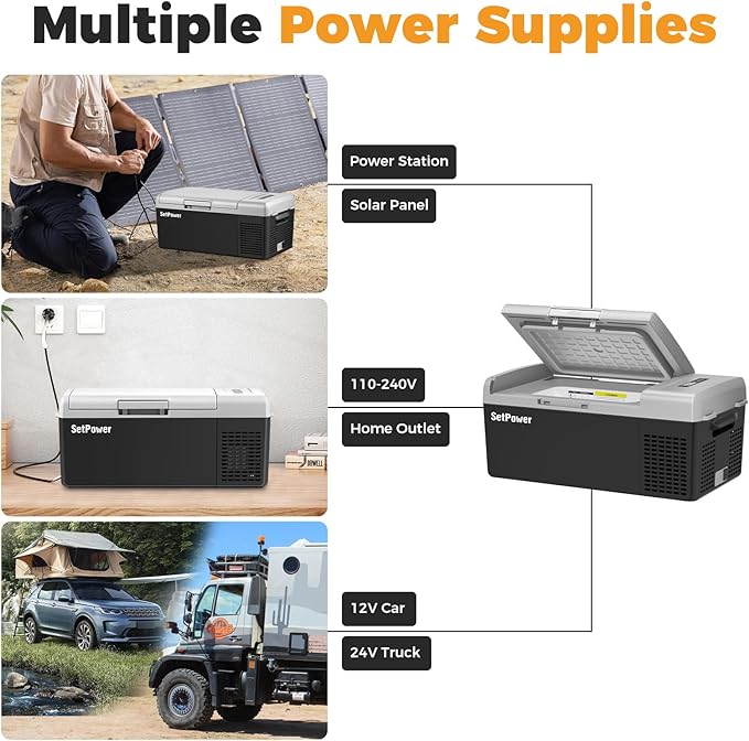 Setpower FC15 Portable 12v Refrigerator, -4℉-68℉ Fast Cooling Car Refrigerator - Image 8