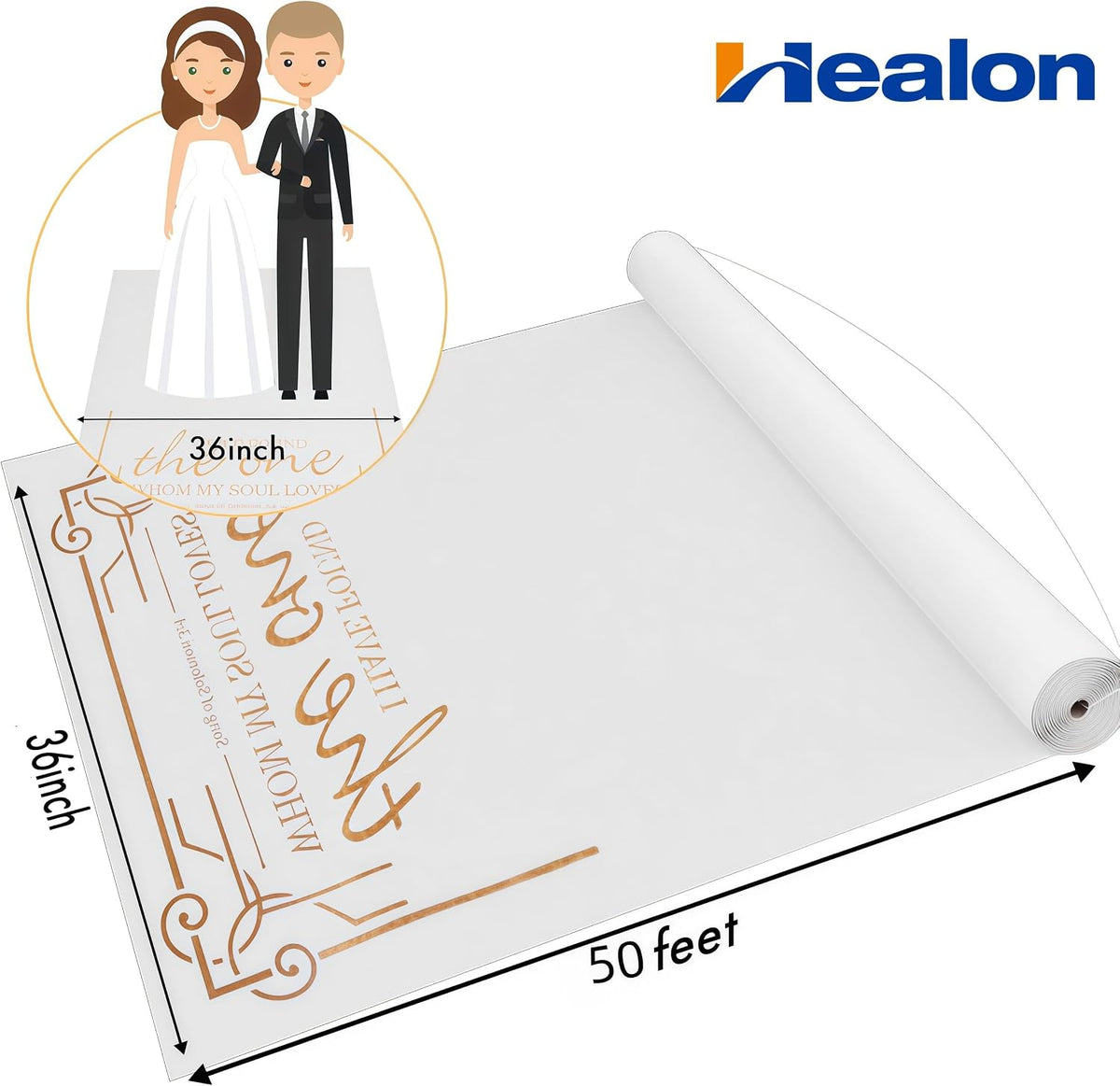 Thickened Aisle Runner for Wedding CeremonyFeet White Aisle Runner Walkway fo...