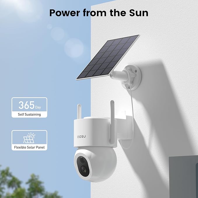 AOSU Solar Security Cameras Wireless Outdoor - Image 8
