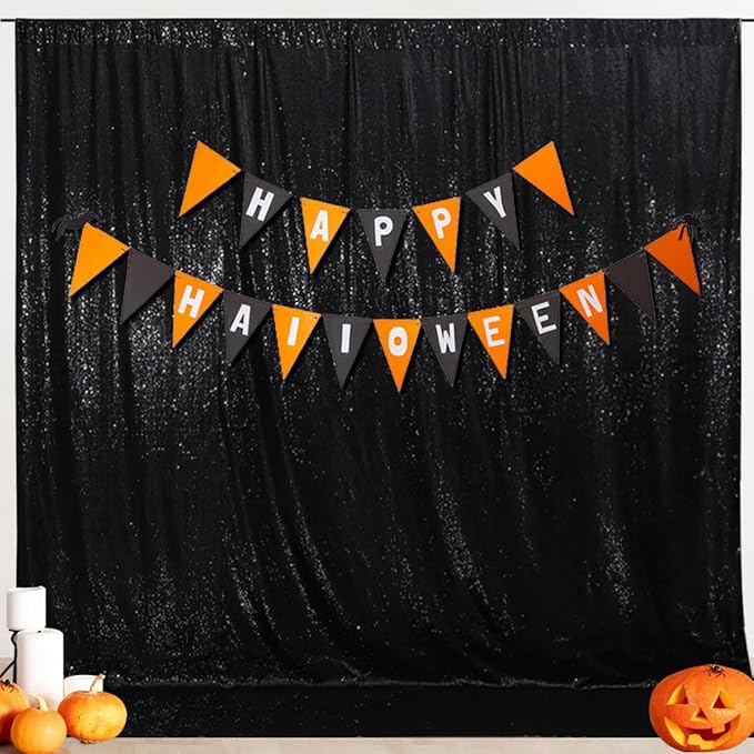 SquarePie Sequin Backdrop Less See Through Thick Background Glitter Curtain f...