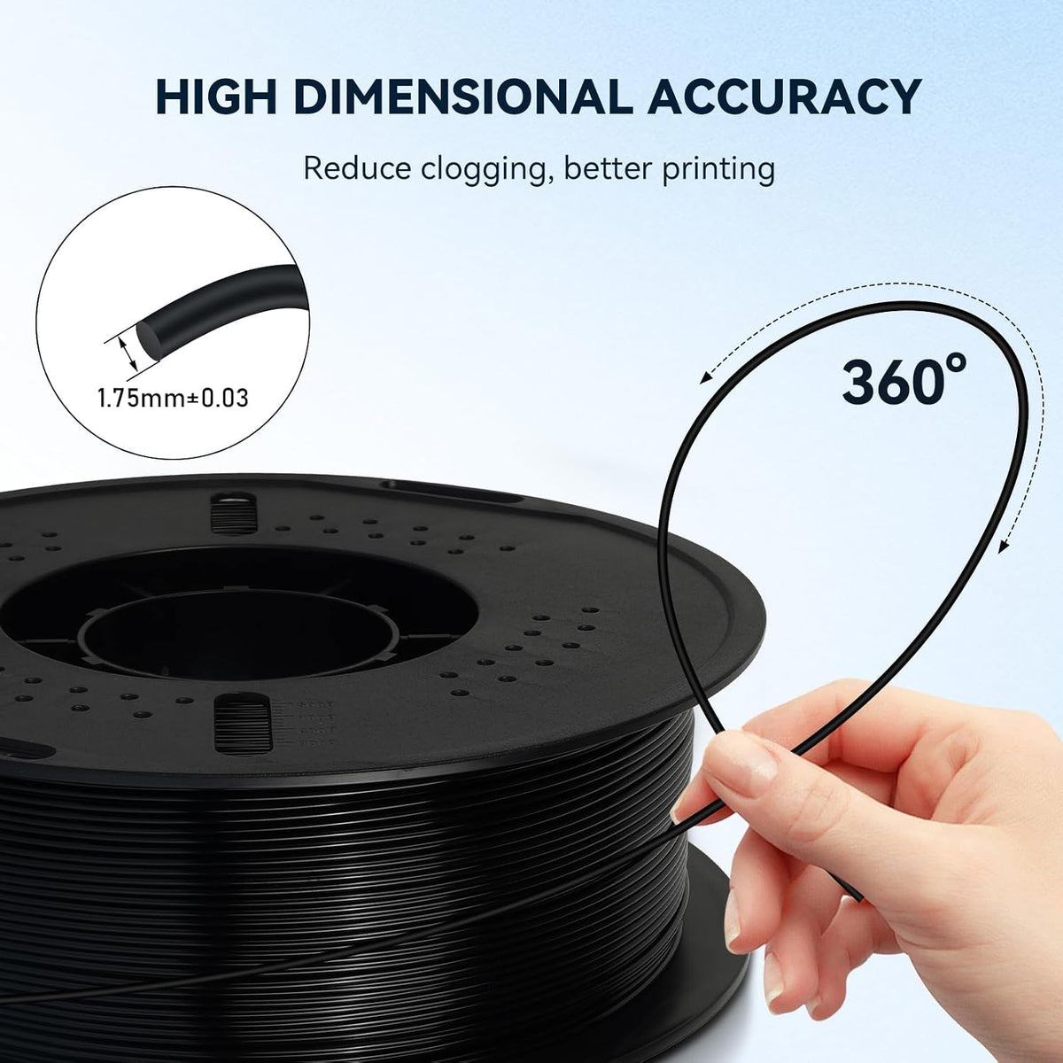 Kingroon PETG 3D Printer Filament, 10 Rolls, Dimensional Accuracy +/- 0.03 mm...