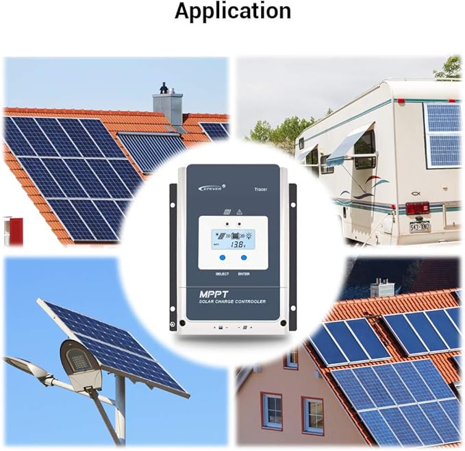 EPEVER 50A MPPT Solar Charge Controller 12V/24V/36V/48V DC Automatically - Image 8