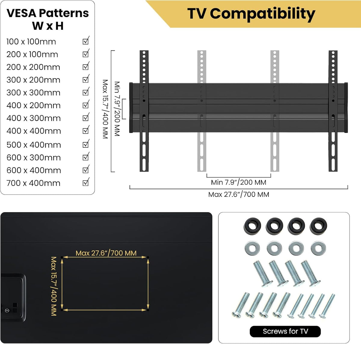 Goplus Rolling TV Stand for 32"-85" Flat Curved LED/LCD/OLED TVs up...