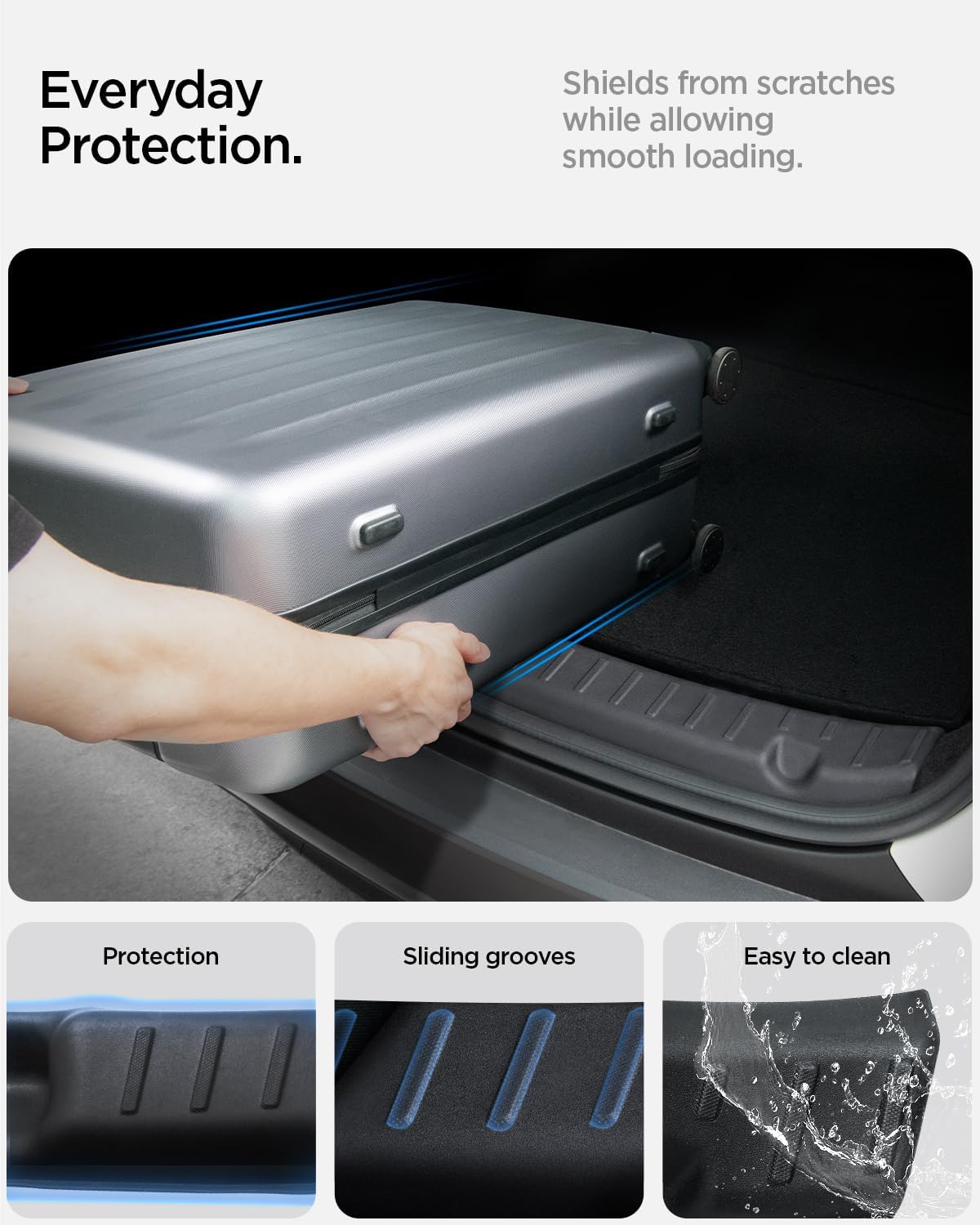 Spigen Rear Bumper Trunk Sill Guard for Tesla Model Y Juniper