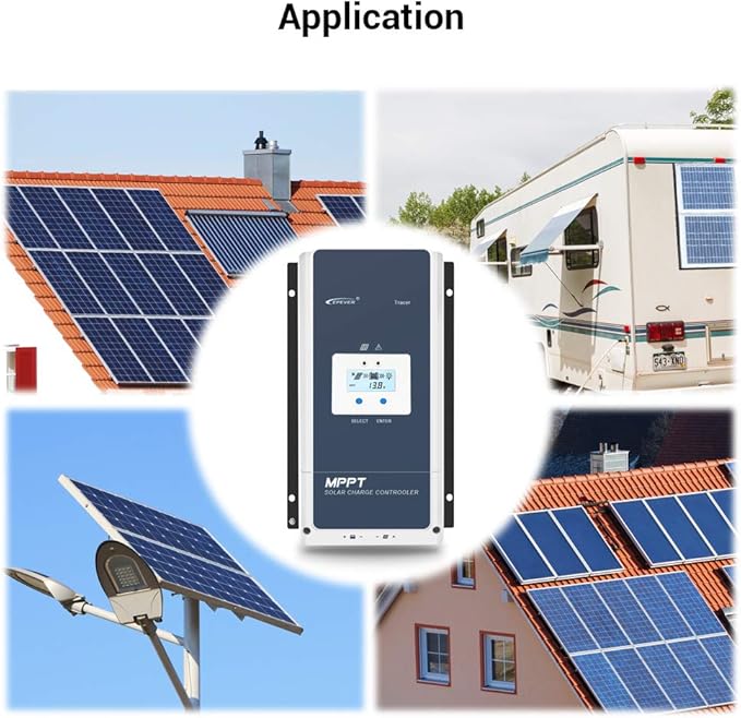 EPEVER 100A MPPT Solar Charge Controller 12V/24V/36V/48V DC Automatically - Image 8