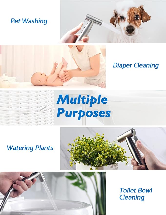 2 Packs BRITULIF Bidet Sprayer for Toilet, Hand Sprayer - Image 7