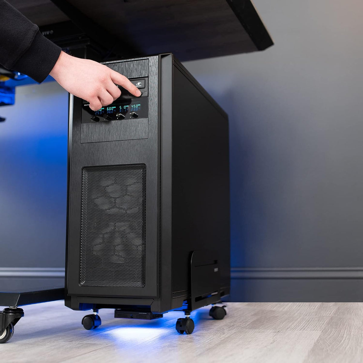 VIVO Large Computer Tower Desktop ATX-Case, CPU Steel Rolling Stand, 7.8 to 1...