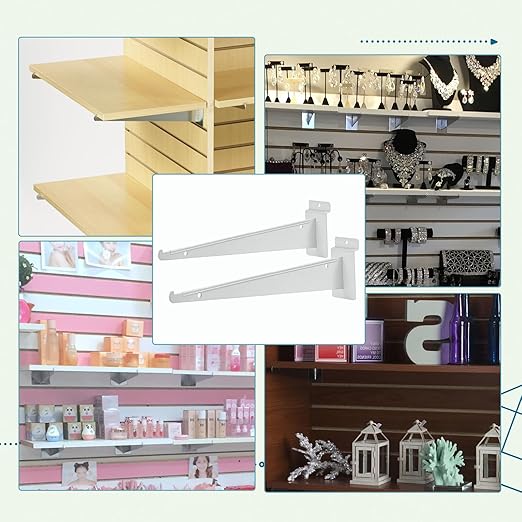 AYAYGD 10 Pack Slatwall Knife Shelf Bracket, 8 inch Slatwall Bracket - Image 7