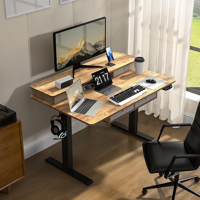 48 * 30 Inches Electric Standing Widened Desk Adjustable Height - Image 9