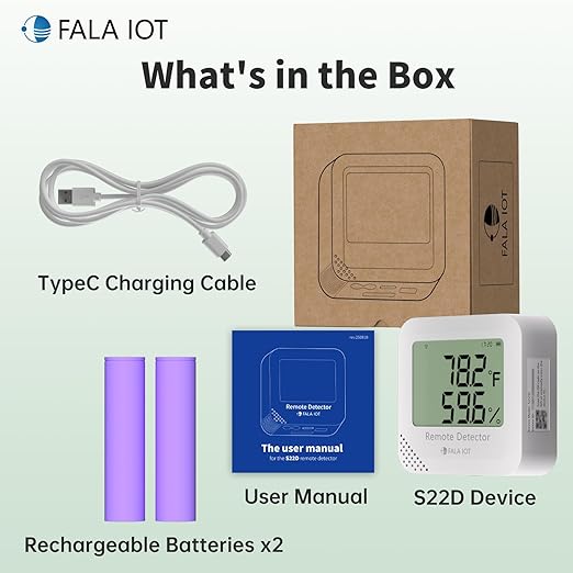 FALA IOT WiFi Temperature & Humidity Monitor, No Subscription 24/7 Remote Temp - Image 9