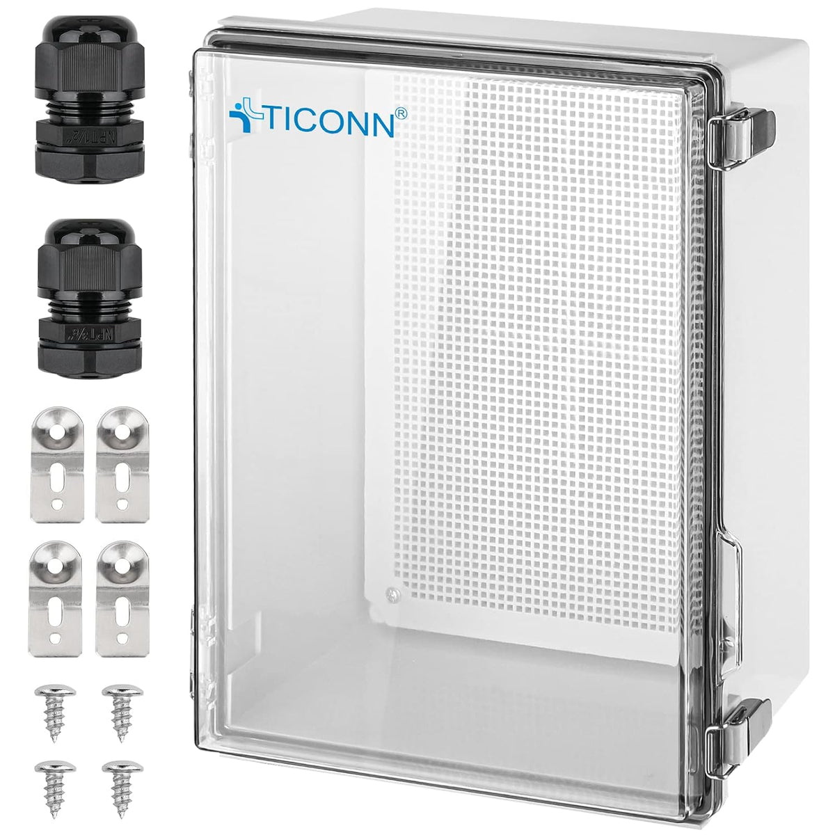 TICONN Outdoor Electrical Box Waterproof, ABS IP67 Junction Box Enclosure