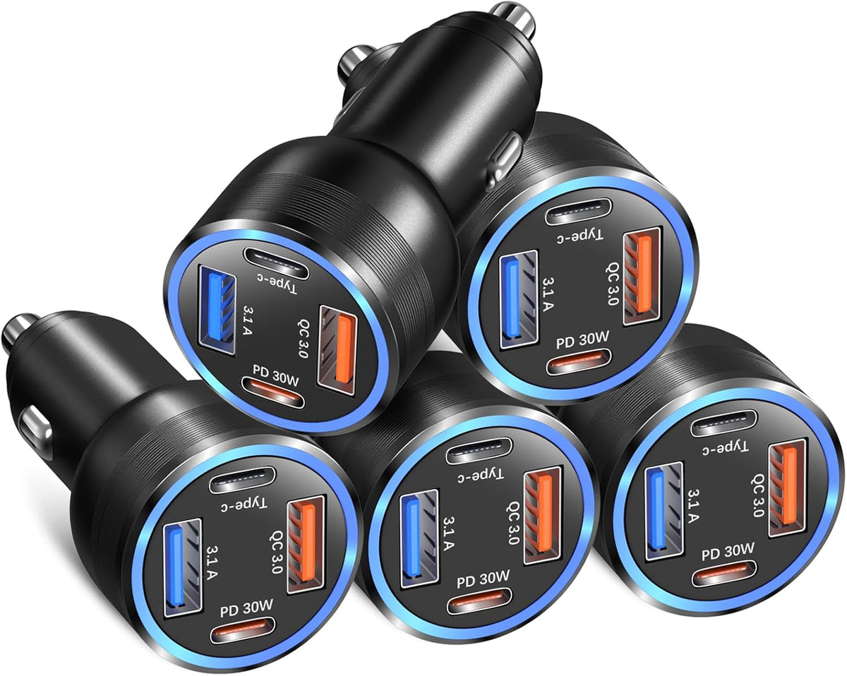car charger 5 pack, bangfun 65w multi port, main product view