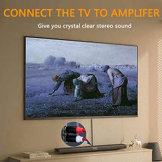 RCA Cable 6Ft, 2Rca Male to 2-Rca Male Audio Stereo Subwoofer Cable - Image 7