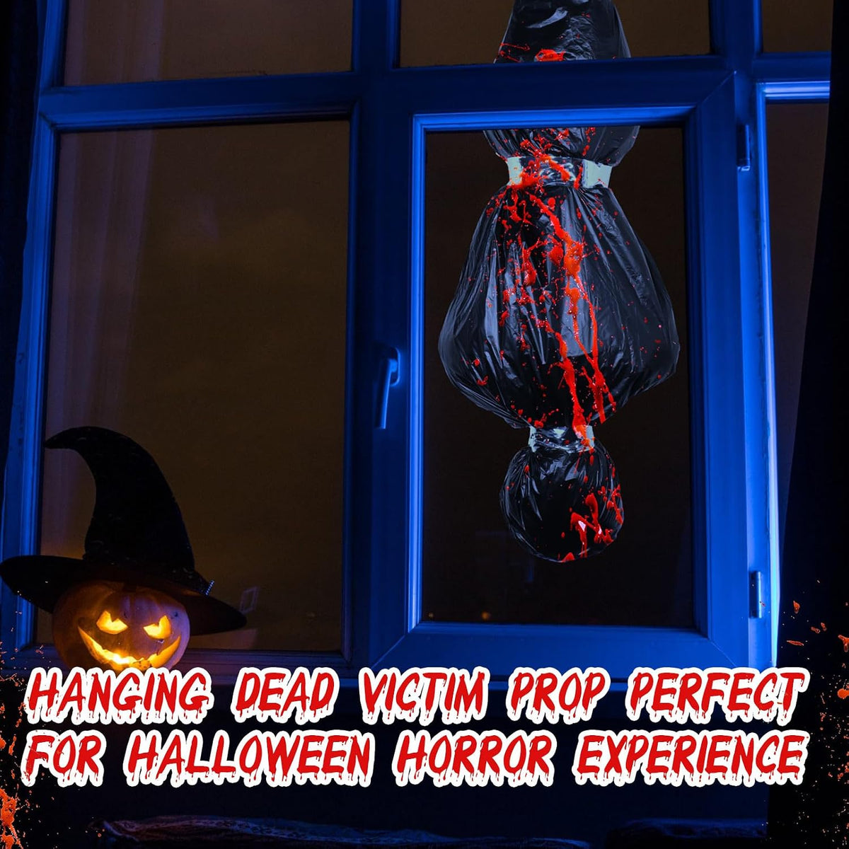 RoundFunny 6 Set Halloween Decoration Set 5FT Scary Fake Props Decor